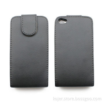PU Leather Case with Plastic Shell Inside for Precise Shape Fitting, Suitable for Apple's iPhone 4